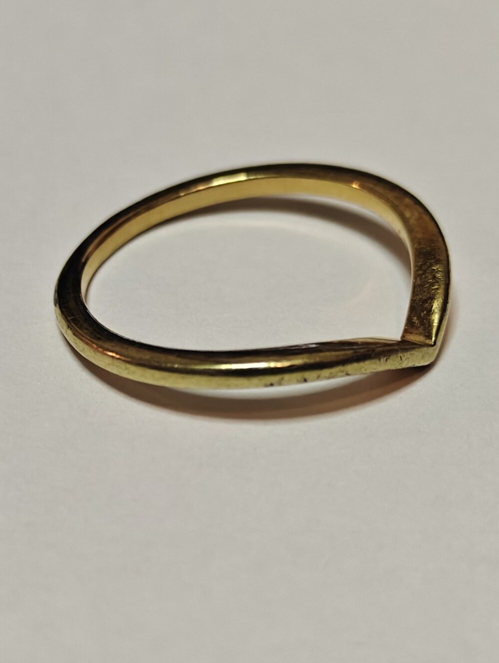 Pandora V-shaped Gold Plated Ring - Picture 9 of 11